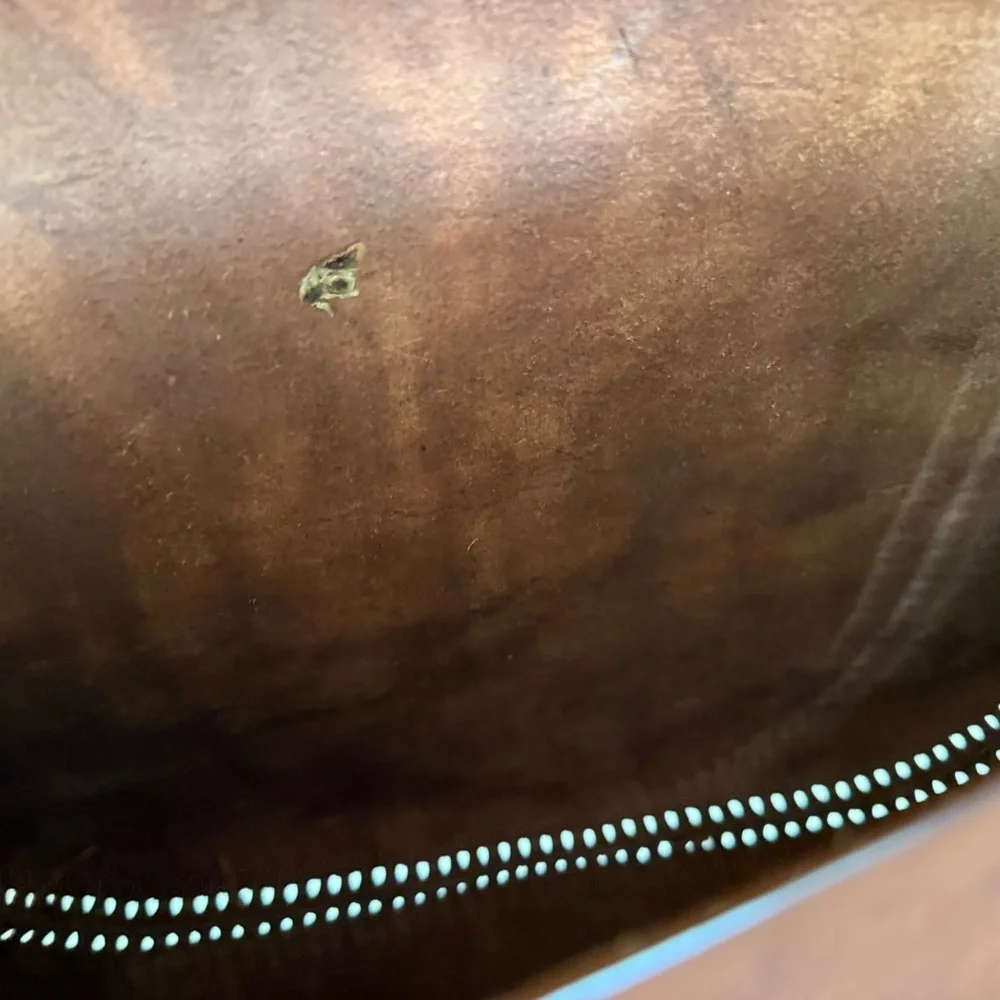 Leather satchel bag - Picture 7 of 10